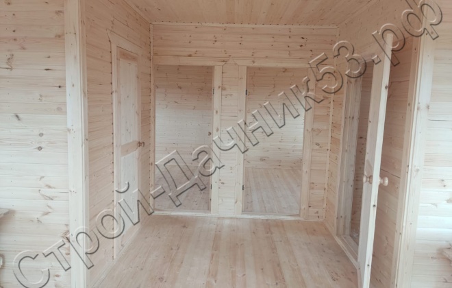 4 Каркасно-щитовой дом Д-3, 9х8.5м, 67.5 М², Московская область, Можайский район, деревня Старое Село. (1)